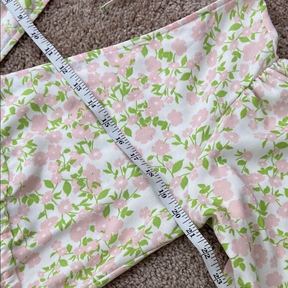 TOPSHOP Floral Plunging V-Neck Long Sleeve Maxi Dress size 4 - Picture 10 of 12